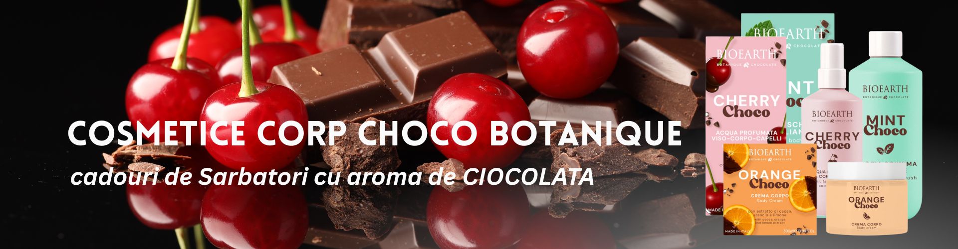 Cosmetice de Sarbatori cu aroma de ciocolata